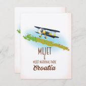 Mljet National Park Kroatië kaart (Voorkant / Achterkant)