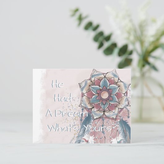 MLK Dreams Briefkaart (Staand voorkant)