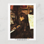 Mlle Dihau Au Piano Briefkaart (Voorkant)