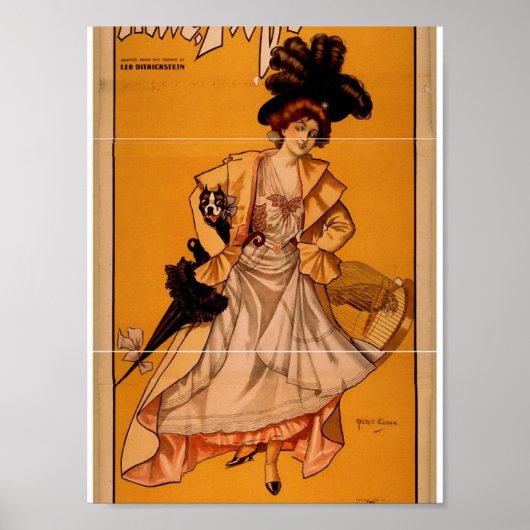 Mlle. Fifi, "Hier ben ik!" theater Poster (Voorkant)