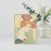Mlle Marcelle Lender van Henri de Toulouse-Lautrec Briefkaart (Staand voorkant)