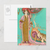 Mlle Marnac van George Barbier Briefkaart (Voorkant / Achterkant)