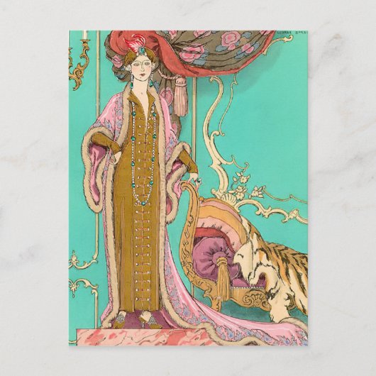 Mlle Marnac van George Barbier Briefkaart (Voorkant)