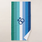 MLM Gay Male Pride Flag Badhanddoek (Badhanddoek)