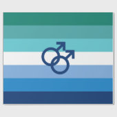 MLM Gay Male Pride Flag Cadeaupapier (Vlak)
