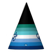 MLM Gay Male Pride Flag Feesthoedjes (Links)