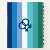 MLM Gay Male Pride Flag Notitieboek (Achterkant)