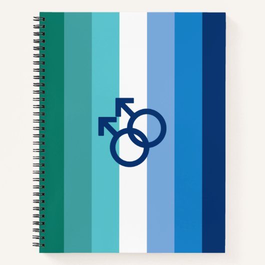 MLM Gay Male Pride Flag Notitieboek (Voorkant)