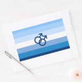 MLM Gay Male Pride Flag Rechthoekige Sticker (Envelop)