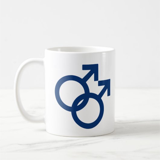 MLM Gay Mannen Gendersymbool Koffiemok (Links)