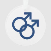 MLM Gay Mannen Gendersymbool Ornament (voorkant)