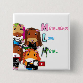 MLM: Guinee-Bissau Vierkante Button 5,1 Cm