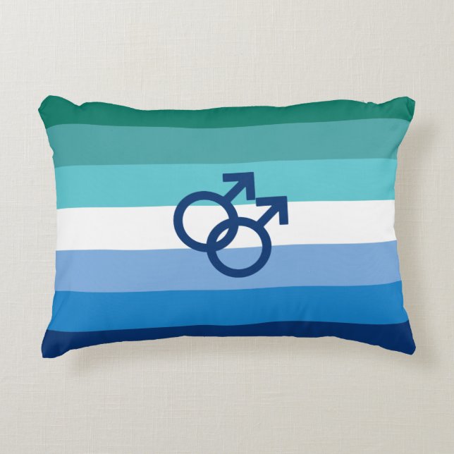 MLM Heren Pride Vlag Accent Kussen (Voorkant)