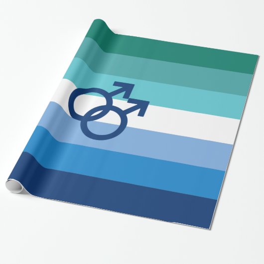 MLM Heren Pride Vlag Cadeaupapier (Uitgerold)