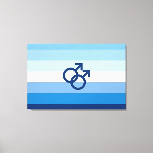 MLM Heren Pride Vlag Canvas Afdruk (Voorkant)