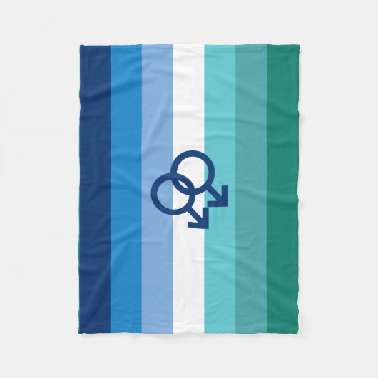 MLM Heren Pride Vlag Fleece Deken (Voorkant)