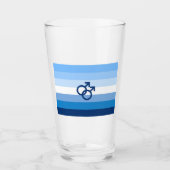 MLM Heren Pride Vlag Glas (Voorkant)