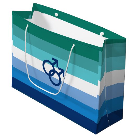 MLM Heren Pride Vlag Groot Cadeauzakje (Voorkant Gekanteld)