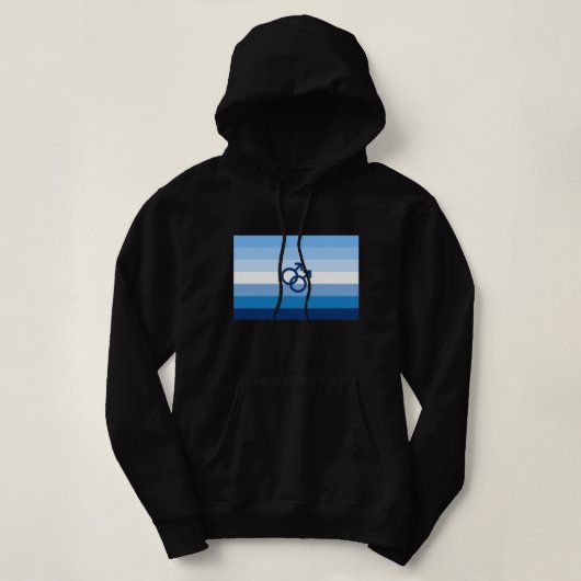 MLM Heren Pride Vlag Hoodie (Design voorkant)