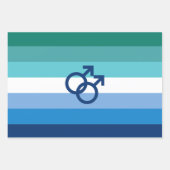 MLM Heren Pride Vlag Inpakpapier Vel (Voorkant 3)