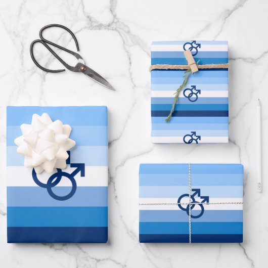 MLM Heren Pride Vlag Inpakpapier Vel (Voorkant)