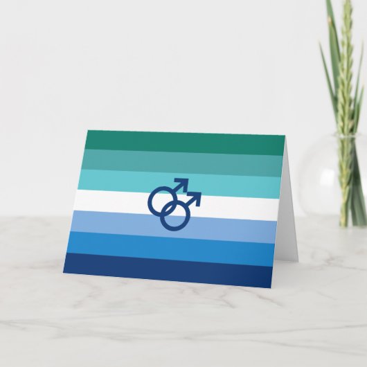 MLM Heren Pride Vlag Kaart (Voorkant)