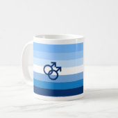 MLM Heren Pride Vlag Koffiemok (Voorkant links)