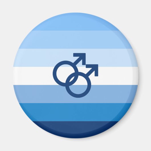 MLM Heren Pride Vlag Magneet (Voorkant)