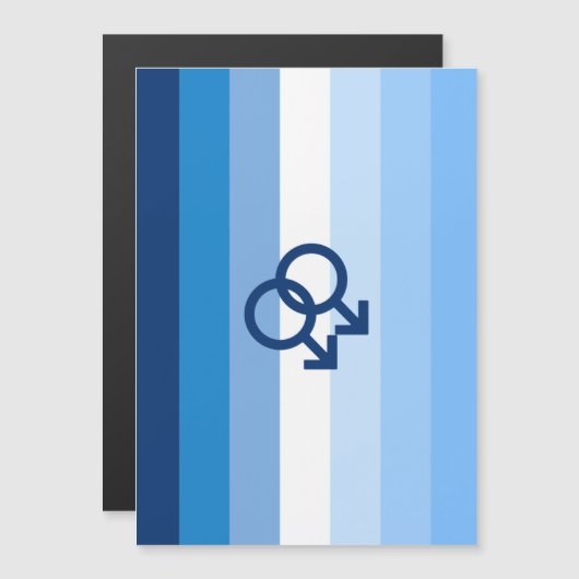 MLM Heren Pride Vlag Magnetische Uitnodiging (Voorkant / Achterkant)