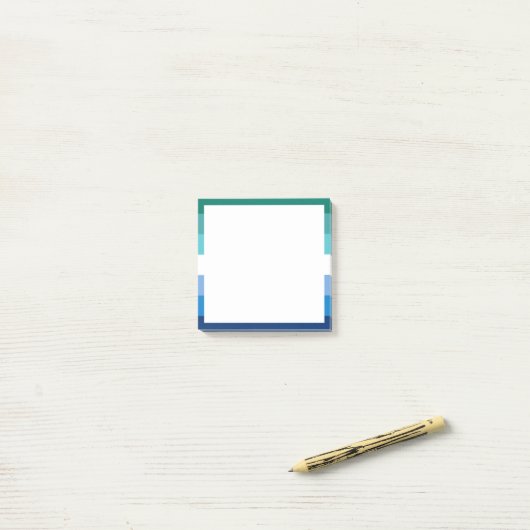 MLM Heren Pride Vlag Post-it® Notes (Op bureau)