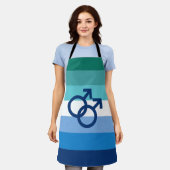 MLM Heren Pride Vlag Schort (Gedragen)