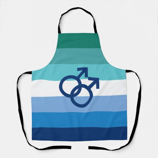 MLM Heren Pride Vlag Schort (Voorkant)
