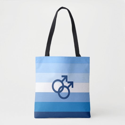 MLM Heren Pride Vlag Tote Bag (Voorkant)