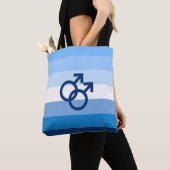 MLM Heren Pride Vlag Tote Bag (Dichtbij)