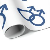 MLM Homoseksuele Mannen Geslachtsymbool Cadeaupapier (Rol Hoek)