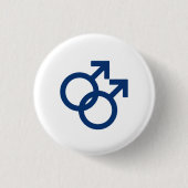 MLM Homoseksuele Mannen Geslachtsymbool Ronde Button 3,2 Cm (Voorkant)