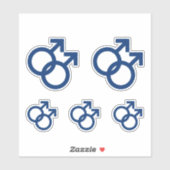 MLM Homoseksuele Mannen Geslachtsymbool Sticker (Vel)