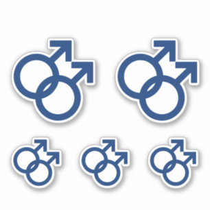 MLM Homoseksuele Mannen Geslachtsymbool Sticker