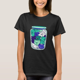MLM Pot met Katten MLM Trots LGBT Homoseksuele Vla T-shirt