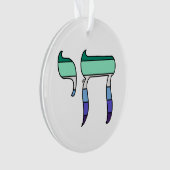 MLM Pride-vlag Chai Ornament (voorkant)