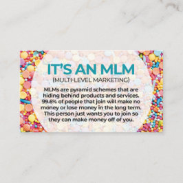MLM's zijn piramidestelsels - Visitekaartje