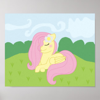 Mlp Fluttershy Getekend in eigen stijl poster! Poster
