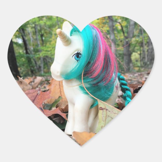 MLP Gusty in herfstbladeren Hart Sticker (Voorkant)