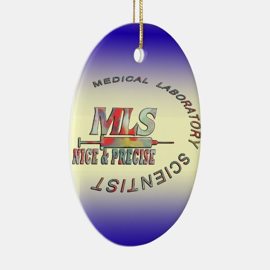 MLS NICE EN PRECISIES MEDISCHE LABORATORIUMWETENSC KERAMISCH ORNAMENT (Rechts)