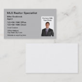 MLS Real Estate Agent Foto Visitekaartje (Voorkant / Achterkant)