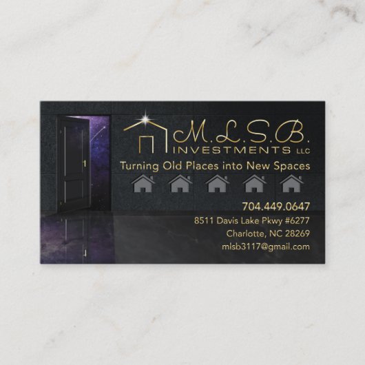 MLSB Investments Visitekaartje (Voorkant)