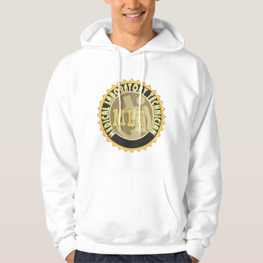 MLT BADGE MEDICAL LABORATORY TECHNICIAN HOODIE (Voorkant)