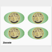MLT BADGE MEDICAL LABORATORY TECHNICIAN OVALE STICKER (Vel)