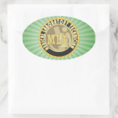 MLT BADGE MEDICAL LABORATORY TECHNICIAN OVALE STICKER (Tas)