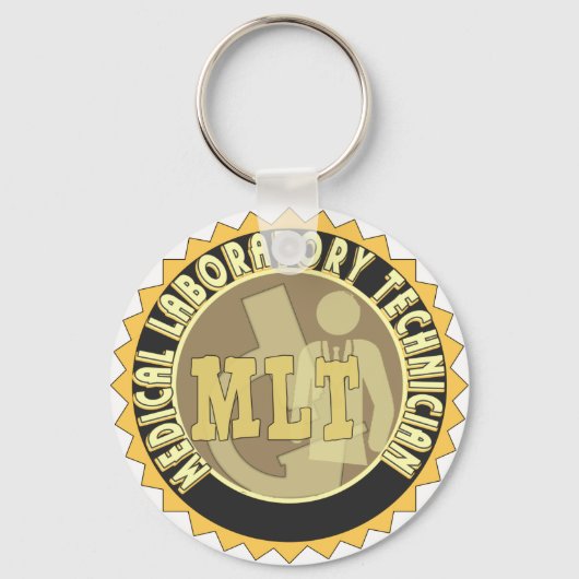MLT BADGE MEDICAL LABORATORY TECHNICIAN SLEUTELHANGER (Voorkant)